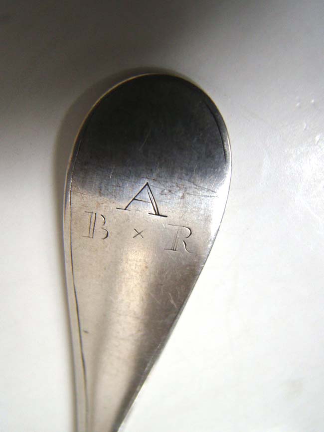 A late 18th century American Silver Tablespoon by William Kimberly of New York City circa 1792 — image 2